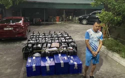 Bắt nhóm đối tượng dùng máy trộn bê tông chế tạo pháo nổ số lượng lớn