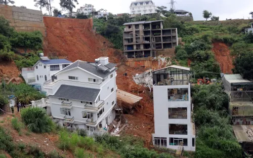Lâm Đồng: Đình chỉ các công trình đang thi công trong vùng sạt lở