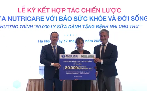 Trao tặng 80.000 ly sữa dinh dưỡng trao tặng bệnh nhi ung thư
