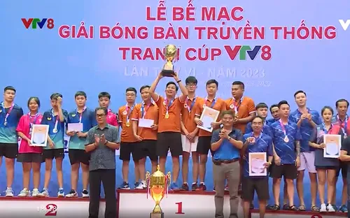 Kết thúc Giải bóng bàn truyền thống tranh cup VTV8