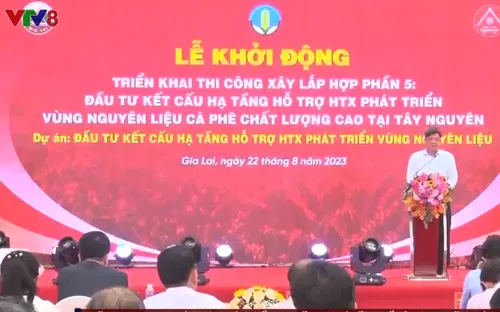 Khởi động đầu tư kết cấu hạ tầng vùng nguyên liệu cà phê Tây Nguyên