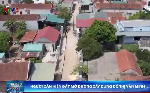 Người dân Quảng Bình hiến đất mở đường xây dựng đô thị văn minh