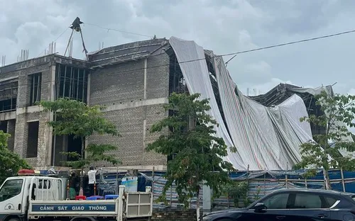 Quảng Bình: Kiểm tra vụ sập giàn giáo công trình ở trung tâm văn hoá huyện