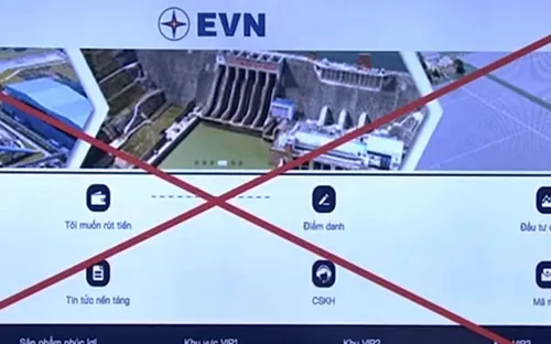 Tiếp tục xuất hiện trang web giả mạo thương hiệu EVN
