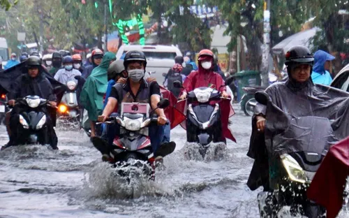 Cảnh báo mưa lớn tại TP Hồ Chí Minh
