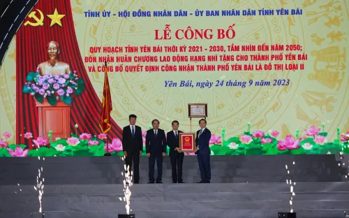 Thành phố Yên Bái được công nhận là đô thị loại II