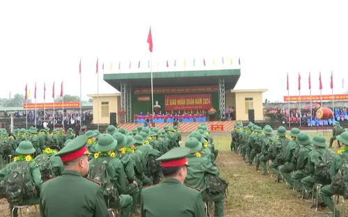 Các tỉnh thành Quân khu 4 tổ chức giao nhận quân