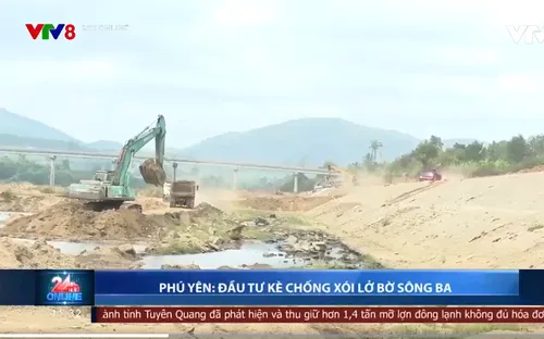 Phú Yên đầu tư kè chống xói lở bờ Sông Ba