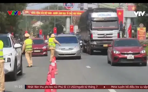 Cảnh sát Giao thông Nghệ An đảm bảo trật tự an toàn giao thông trên các tuyến trọng điểm