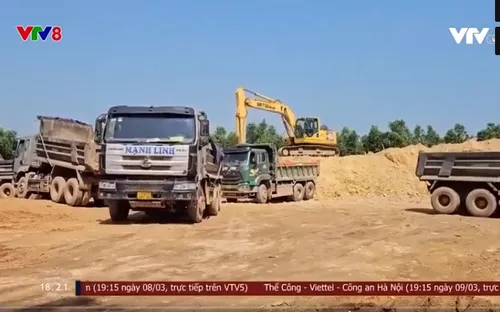 Nóng tình trạng khai thác đất trái phép tại Quảng Trị