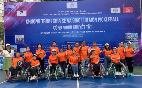 Chương trình chia sẻ và giao lưu môn Pickleball cùng người khuyết tật