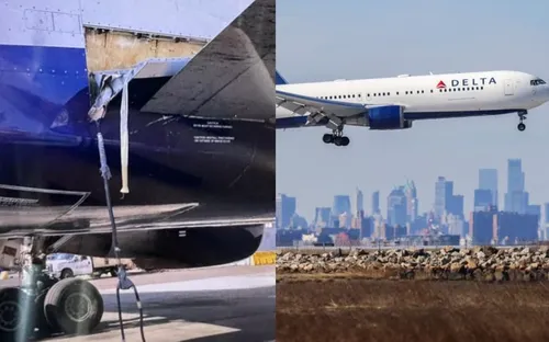 Máy bay Boeing bung máng trượt thoát hiểm trên không