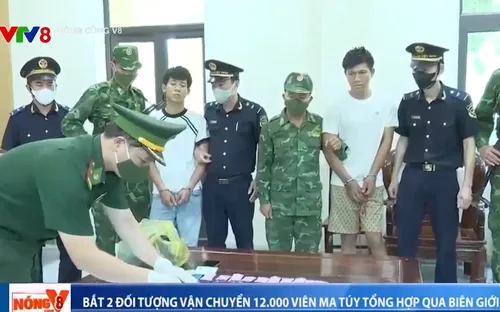 Hà Tĩnh bắt 2 đối tượng vận chuyển 12.000 viên ma túy qua biên giới