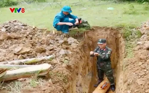 Hủy nổ thành công quả bom sót lại sau chiến tranh ở huyện Nam Đàn, tỉnh Nghệ An