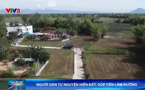 Người dân tự động hiến đất, góp tiền làm đường