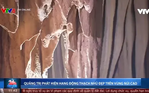 Quảng Trị phát hiện hang động thạch nhũ đẹp trên vùng núi cao