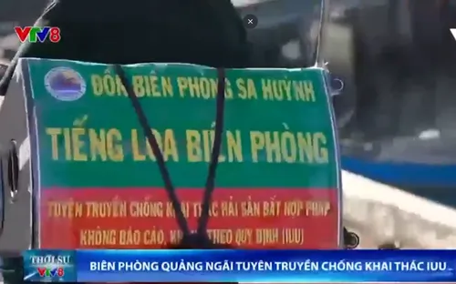 Biên phòng Quảng Ngãi tuyên truyền chống khai thác IUU