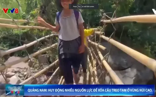 Quảng Nam huy động nhiều nguồn lực để xóa cầu treo tạm ở miền núi