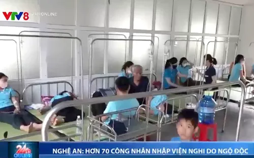 Nghệ An: 73 công nhân nhập viện nghi do ngộ độc sau bữa trưa tại công ty