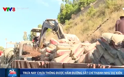 Chưa thông được hầm đường sắt Chí Thạnh như dự kiến