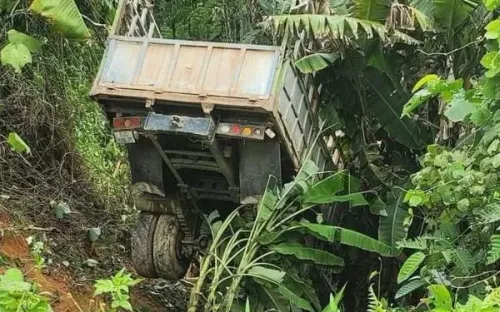 Xe tải chở keo lao xuống vực, 2 người tử vong