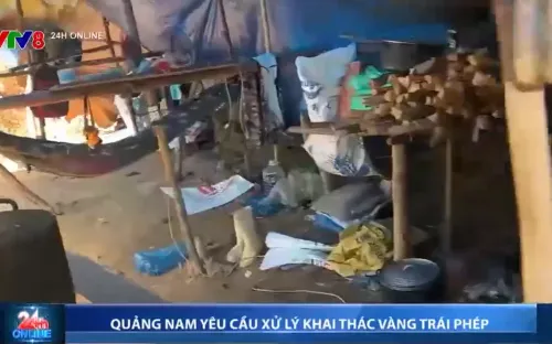 Quảng Nam yêu cầu xử lý khai thác vàng trái phép