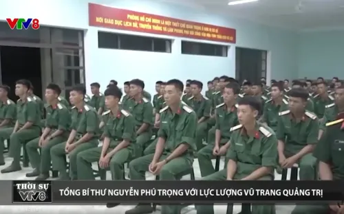 Tổng Bí thư Nguyễn Phú Trọng với lực lượng vũ trang Quảng Trị