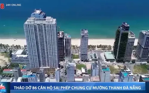 Đà Nẵng tháo dỡ 86 căn hộ xây dựng trái phép tại chung cư Mường Thanh