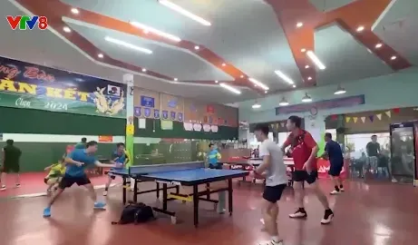 Chuẩn bị cơ sở vật chất cho giải Bóng bàn truyền thống tranh Cup VTV8 lần thứ VII năm 2024
