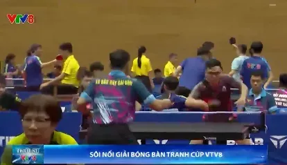 Sôi nổi ngày thi đấu đầu tiên Giải bóng bàn tranh Cúp VTV8 lần thứ 7 năm 2024