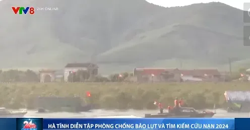 Hà Tĩnh diễn tập phòng chống lụt bão, tìm kiếm cứu nạn năm 2024