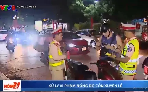 Công an thành phố Thanh Hóa xử  tài xế lý vi phạm nồng độ cồn và ma túy xuyên lễ