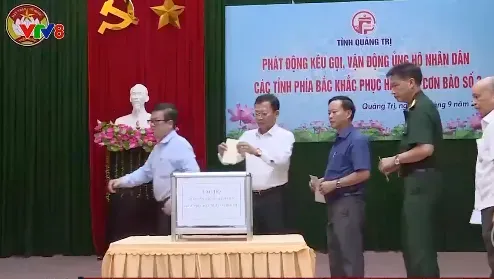 Quảng Trị phát động ủng hộ đồng bào các tỉnh phía Bắc bị thiệt hại do bão lũ