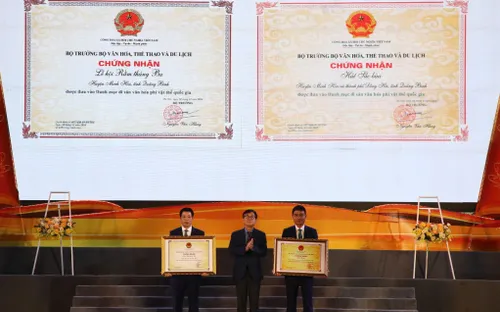 Quảng Bình: Đón nhận thêm hai Di sản văn hóa phi vật thể Quốc gia