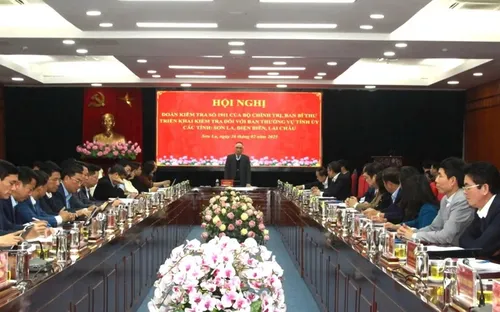 Triển khai Quyết định kiểm tra đối với Ban Thường vụ Tỉnh ủy Sơn La, Điện Biên, Lai Châu