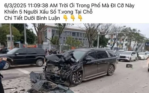 Bác thông tin tai nạn giao thông làm 5 người tử vong ở Tây Hồ (Hà Nội)