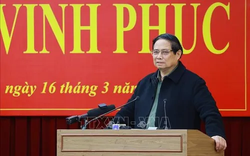 Thủ tướng Phạm Minh Chính: Vĩnh Phúc phải tiên phong hơn nữa, mạnh mẽ hơn nữa, hiệu quả hơn nữa