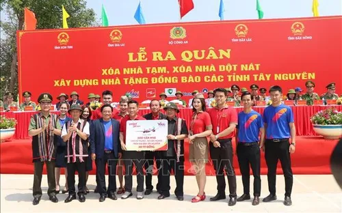 Bộ Công an ra quân xây nhà tặng đồng bào Tây Nguyên