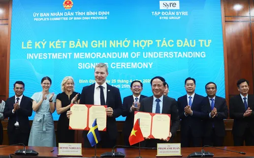 Bình Định ký biên bản ghi nhớ hợp tác đầu tư dự án 1 tỷ USD