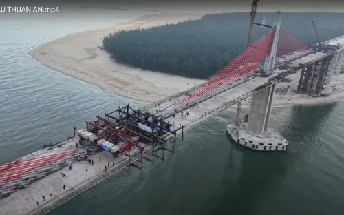 Hợp long Cầu Thuận An qua Cửa biển Thuận An, Huế