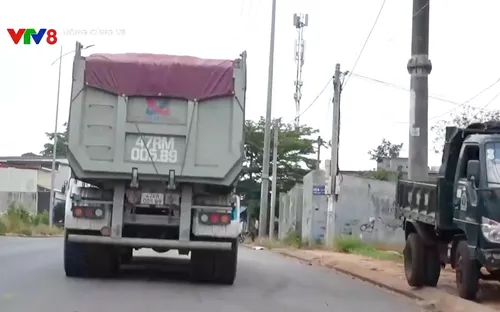 Đắk Lắk: Bất an xe tải trọng lớn lưu thông trong thành phố