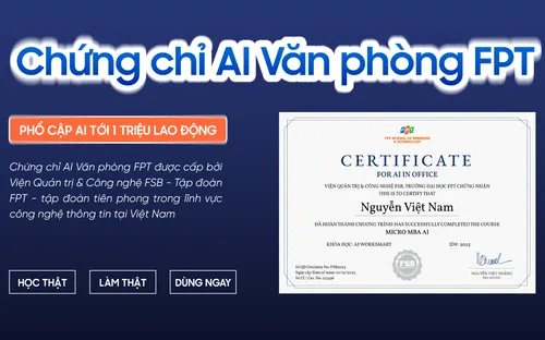 “Mỗi người đi làm phải biết dùng AI” – Sứ mệnh phổ cập AI toàn dân từ FPT