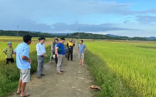 Một phụ nữ bị sét đánh tử vong trên đồng ruộng