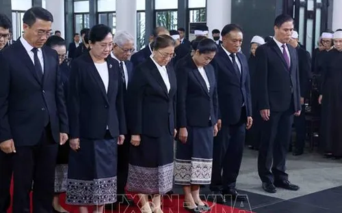 Lễ Quốc tang nguyên Chủ tịch nước Trần Đức Lương: Hơn 650 Đoàn trong nước và quốc tế đến viếng