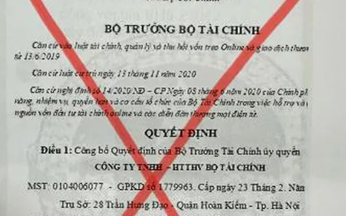 Cảnh báo giả danh Bộ Tài chính để lừa đảo