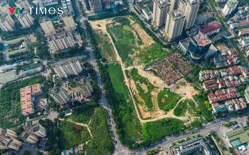Cận cảnh dự án công viên - hồ điều hòa nghìn tỷ bị “bỏ quên” giữa lòng Hà Nội