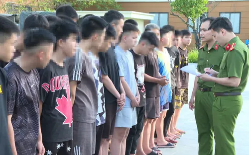 Tạm giữ hình sự 38 thanh thiếu niên ở Thanh Hóa tấn công người đi đường