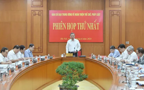 Tổng Bí thư Tô Lâm chủ trì Phiên họp thứ nhất của Ban Chỉ đạo Trung ương về hoàn thiện thể chế, pháp luật