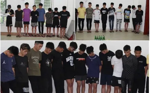 Nghệ An: Bắt 28 đối tượng thanh thiếu niên dùng hung khí giải quyết mâu thuẫn trong đêm