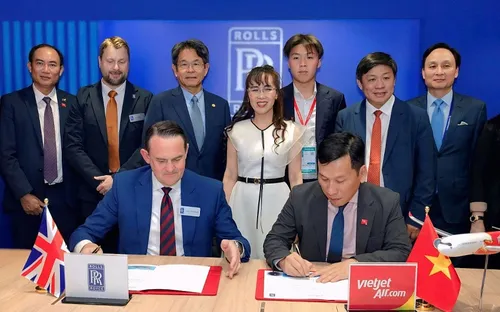 Vietjet tiếp tục “bắt tay” Rolls-Royce, đặt mua thêm 40 động cơ Trent 7000
